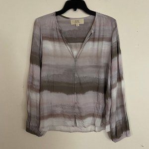 NEW Cloth & Stone Tie Dye  Ombre Blouse M